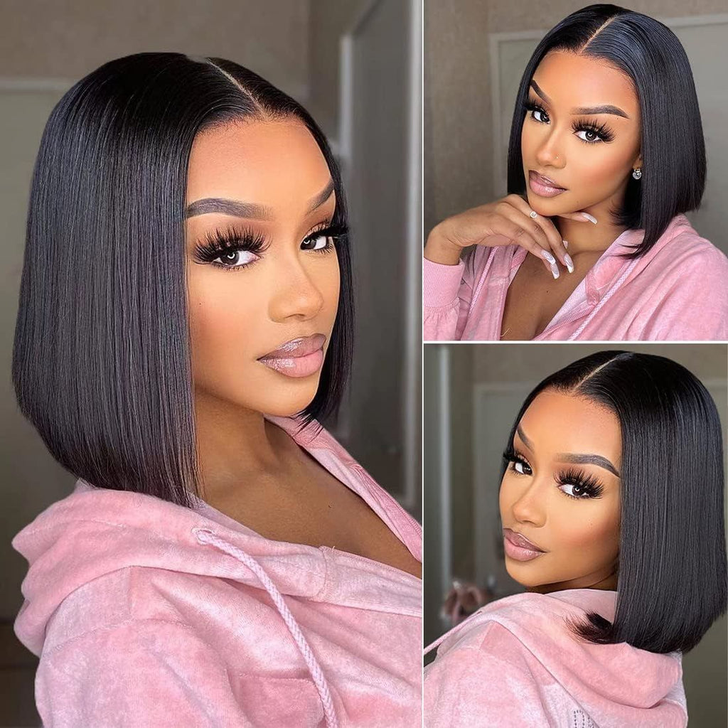 Human hair bob wig