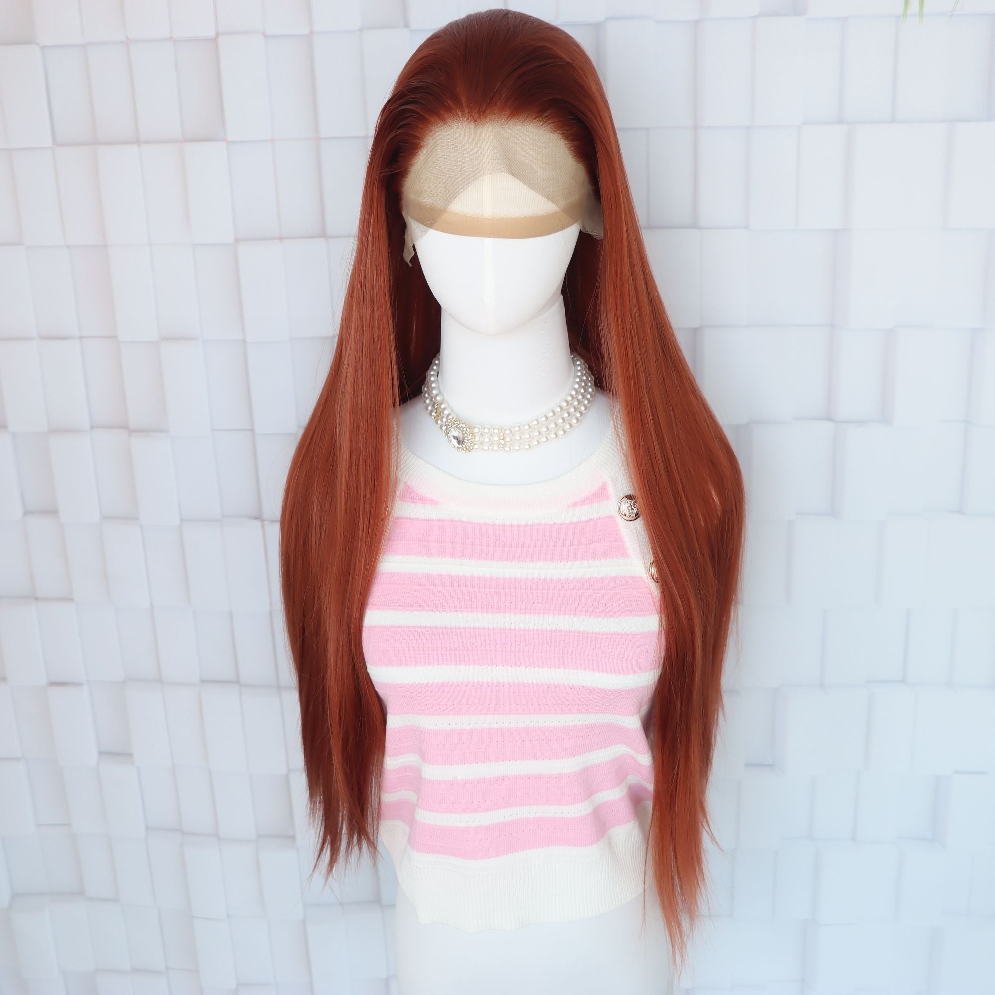 Ginger ear to ear lace wig