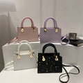 Box glitter handbag