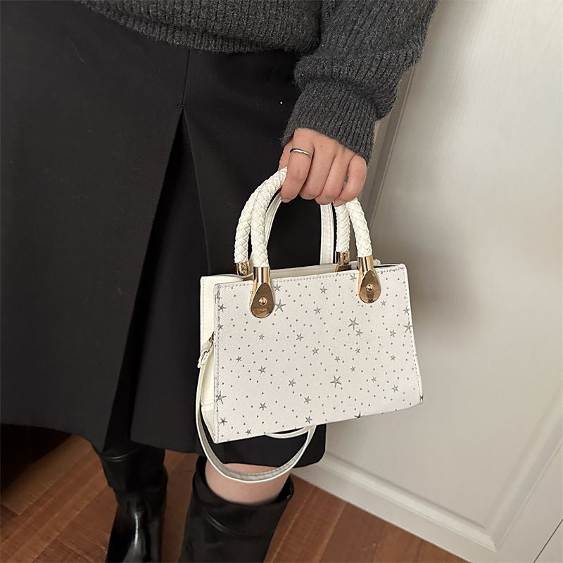 Box glitter handbag