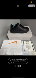 Pure AF1 black