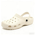 Milky white crocs