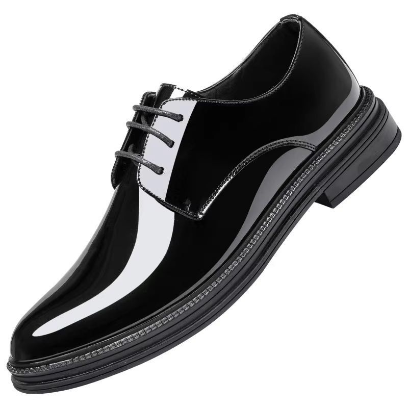Shiny unisex wedding smart shoes